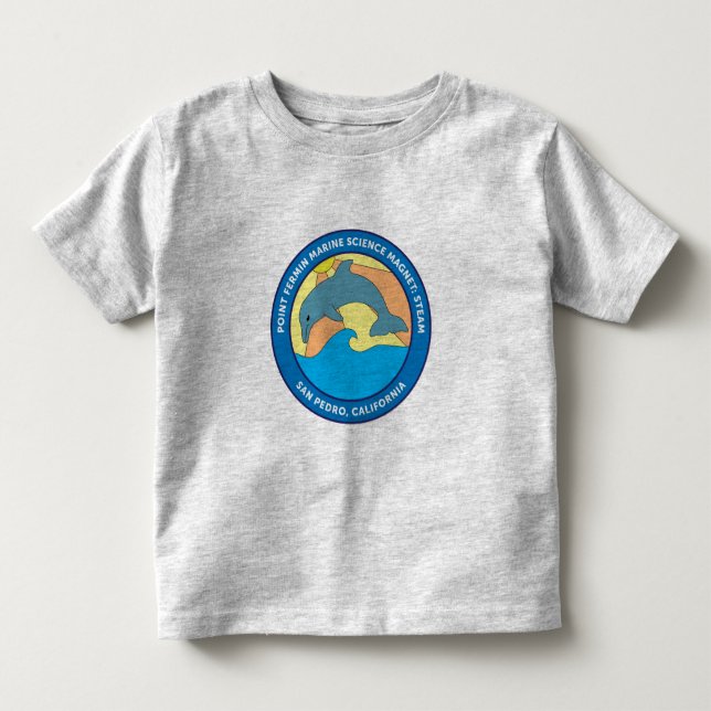 Toddler Point Fermin Elementary Logo Light Gray T-Shirt (Front)
