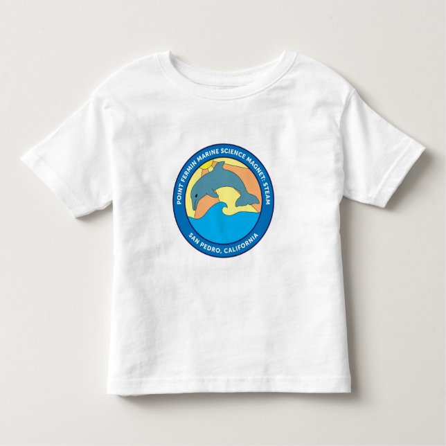 Toddler Point Fermin Elementary Logo White T-Shirt (Front)
