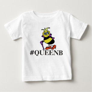 Toddler queen bee hashtag shirt