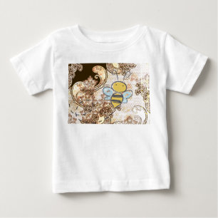 TODDLER RUFFLE T-Shirt FLYING BEE AND LACE