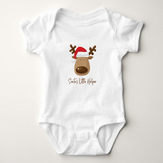Toddler Santa's Little Helper  Bodysuit (Front)