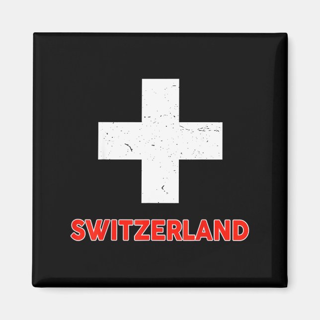 Toddler Swiss-shirt Switzerland Flag Baby Kids Boy Magnet (Front)