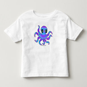 Toddler T-Shirt - Blue Violet Octopus (w)