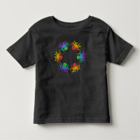 Toddler T-Shirt - Gradient Octopus (vivid)