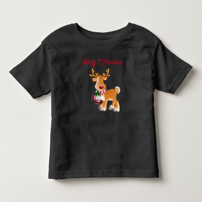 Toddler T-Shirt Holiday Rudolph (Front)