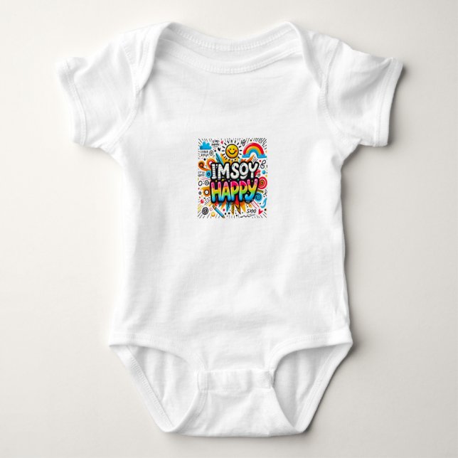 toddler t-shirt- I'm so Happy Baby Bodysuit (Front)