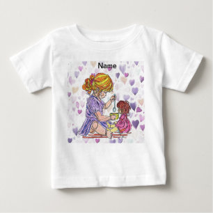 Toddler T-Shirt Little Girl and Babydoll 