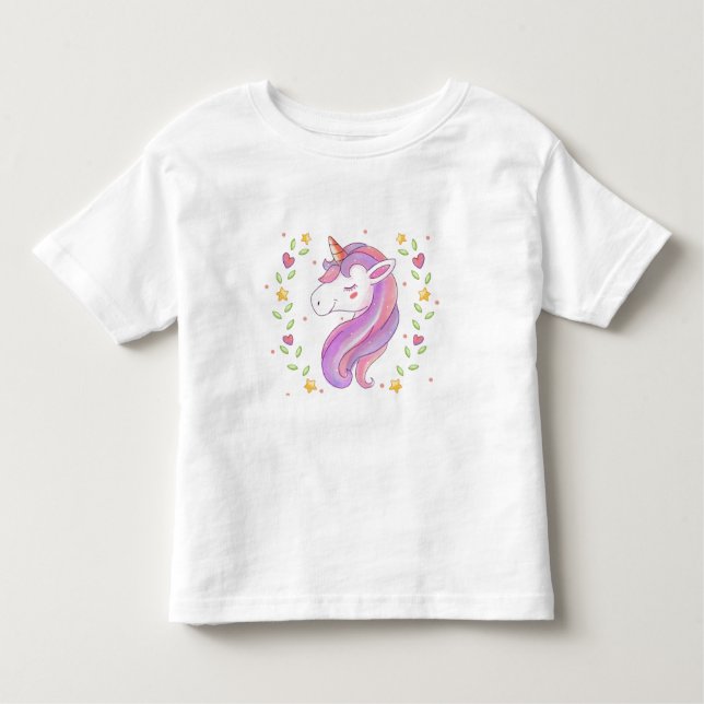 Toddler T-Shirt-Unicorn T-Shirt (Front)