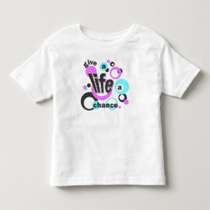 Toddler t-shirt with a bubbly design.