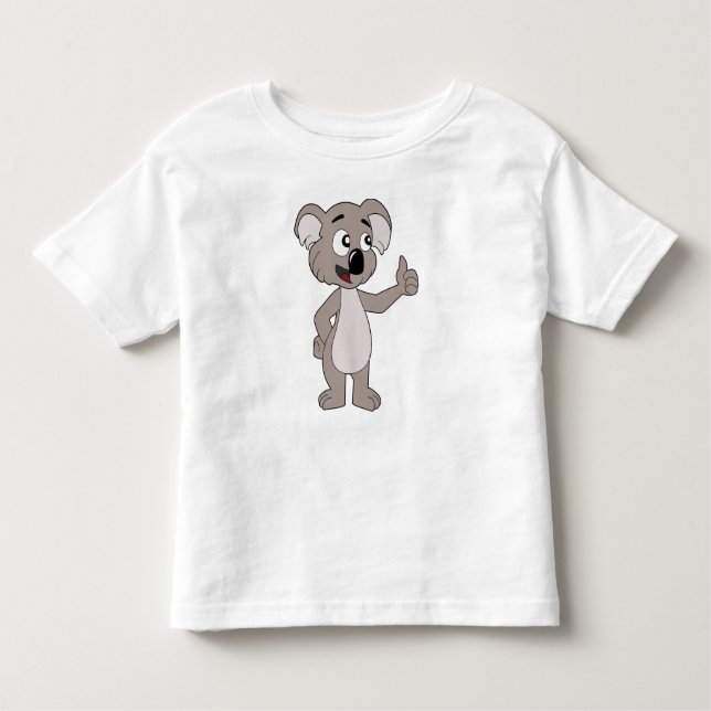 Toddler T-Shirt with koala bear cartoon (Front)