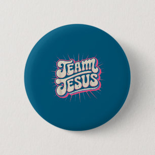 Toddler Team Jesus Family Matching Christian Faith 6 Cm Round Badge