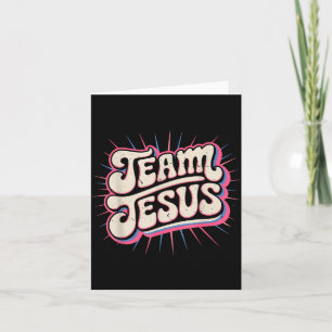 Toddler Team Jesus Family Matching Christian Faith Card