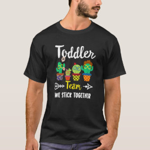 Toddler Team  School Cactus Crew Toddler Teacher S T-Shirt