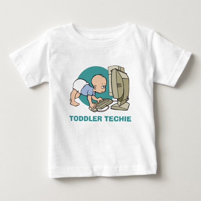 TODDLER TECHIE T SHIRT OR (Front)