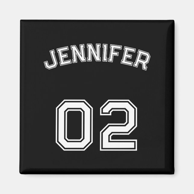 Toddler Teen Girl Name Jersey Number Nk Srts  Magnet (Front)