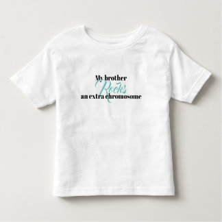 Toddler Tshirt "My brother rocks