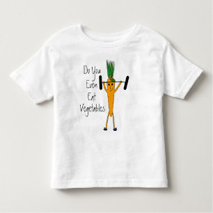 Toddler Weightlifting carrot t-shirt