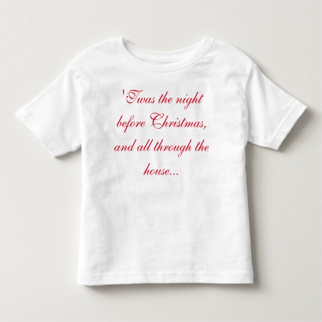 TODDLER XMAS TEE-design on front and back! Toddler T-Shirt (Front)