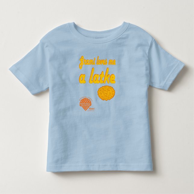 Toddlers' Hanukkah Shirt - "Grami loves me..." (Front)