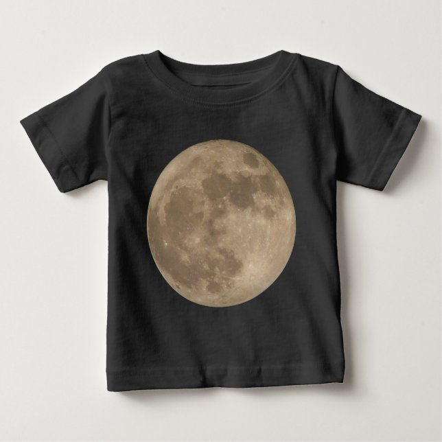 Toddler's Moon Shirt Baby Full Moon Shirts Gifts (Front)