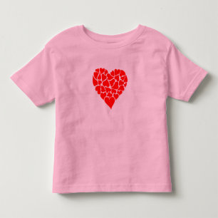 Toddlers Shirt-Valentine Heart Toddler T-Shirt