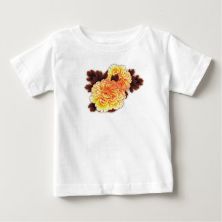 TODDLERS T-SHIRT WITH FLOWERS CUSTOM NAME