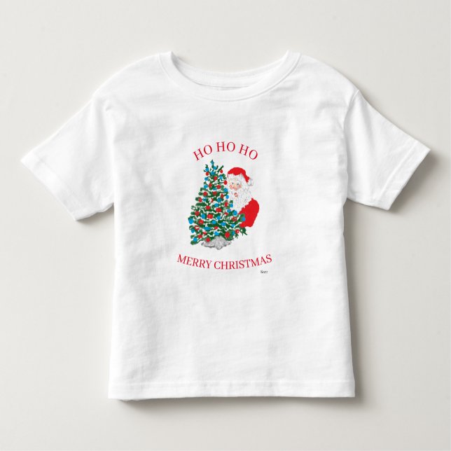 Toddlers T-Shirts / SANTA  HO HO HO (Front)