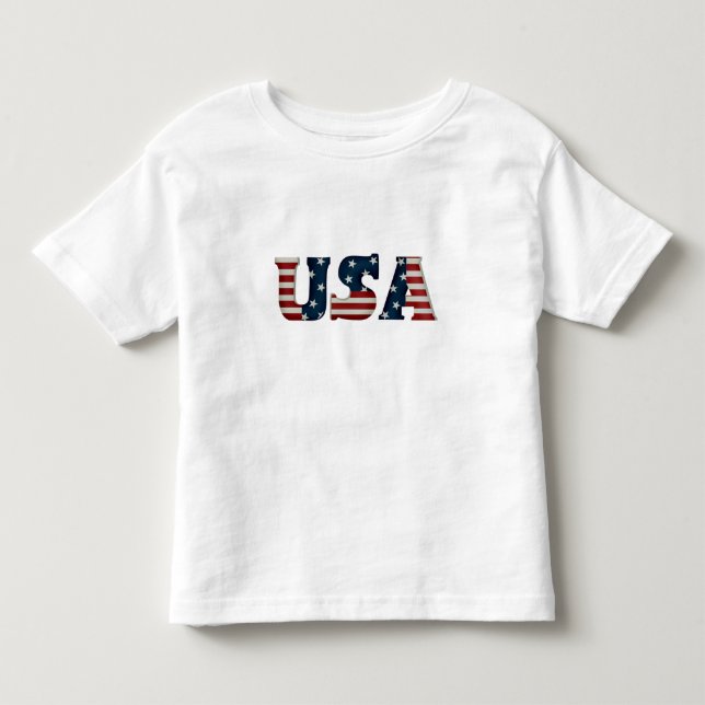 Toddler's USA Basic T-Shirt (Front)