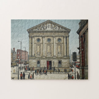 Todmorden Town Hall in Lowry Style Jigsaw Puzzle