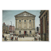 Todmorden Town Hall in Lowry Style