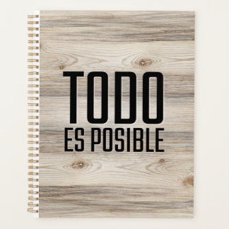 Todo Es Posible Cuaderno Motivacional Planner