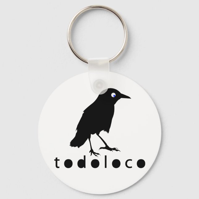Todoloco Crow Key Ring (Front)