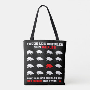 Todos los animales son iguales 2 tote bag