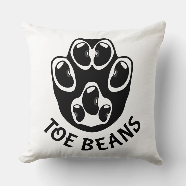 Toe Beans - Black Beans Cushion (Front)