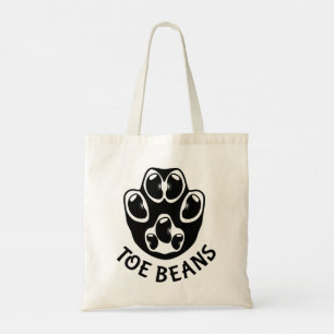 Toe Beans - Black Beans Tote Bag