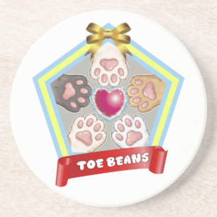 TOE BEANS -kitty paw pads- Coaster