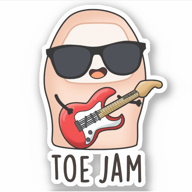 Toe Jam Funny Big Toe Music Pun   (Front)