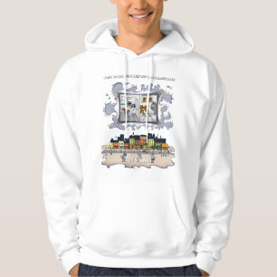 Toe’s Town Comic White Pullover Hoodie