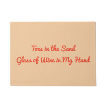 Toes in the Sand Doormat