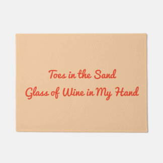 Toes in the Sand Doormat