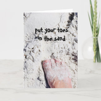 Toes in the Sand Greeting Card
