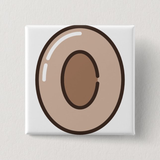 toffee 15 cm square badge (Front)