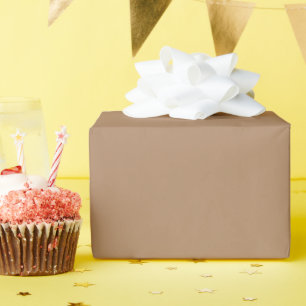 Toffee Candy Brown Spring Summer Trending Color Wrapping Paper