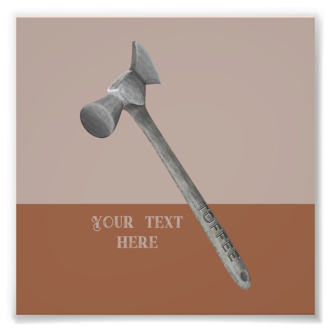 Toffee hammer illustration photo print (Front)