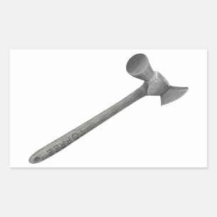 Toffee hammer illustration rectangular sticker