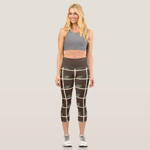 Toffee Rose Capri Leggings