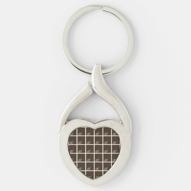 Toffee Rose Key Ring (Front)