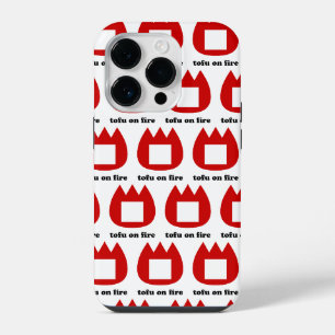 📛 tofu on fire iPhone 14 pro case