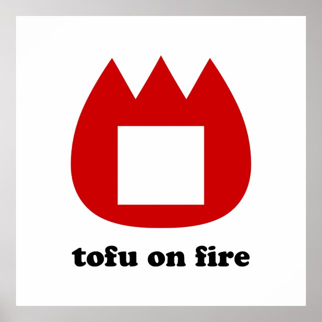 📛 tofu on fire poster (Front)