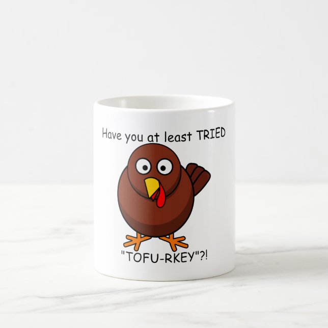 Tofu-rkey Turkey Coffee Mug (Center)
